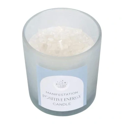 Afbeelding van Something Different Positive Energy White Sage Crystal Chip Geurkaars Multicolours