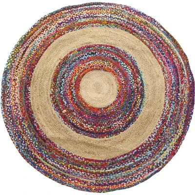 Afbeelding van Tapijt DKD Home Decor Polyester Katoen Multicolour Jute (200 x 200 0,7 cm)