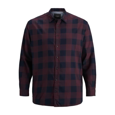 Afbeelding van Jack &amp; Jones Jjegingham Twill NOOS Overhemd, Heren, Maat: 3XL, Port royale