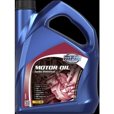 Afbeelding van Mpm Turbo Universal 15W 40 5L Motorolie 02005 MERCEDES BENZ: E Class Saloon, C W124 SMART: Cabrio, City Coupe