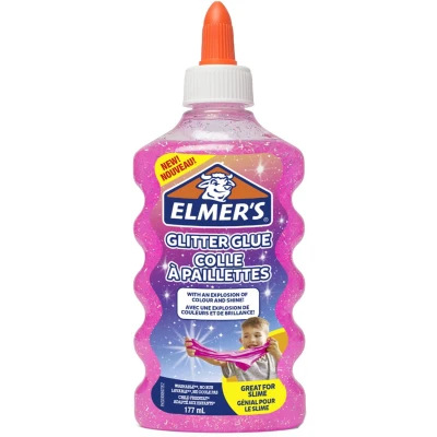 Afbeelding van Elmer&#039;s PVA glitterlijm goud 177 ml uitwasbaar en kindvriendelijk geweldig voor het maken van slijm om te knutselen