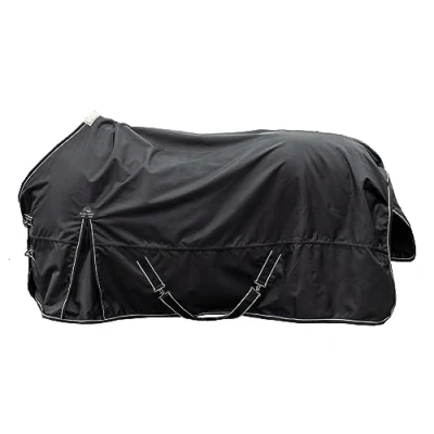 Afbeelding van HKM Outdoordeken Premium 1680D 200g met Teddy voering Donkerblauw 115/165