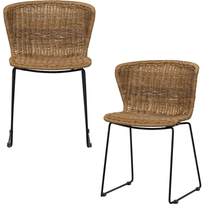 Afbeelding van WOOOD Wings Tuinstoel Touw Naturel Set van 2