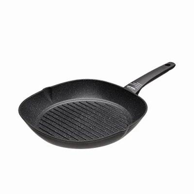 Afbeelding van Moneta Yes, Zeus Grillpan 28 x cm, Artech Stone Ultra, zwart