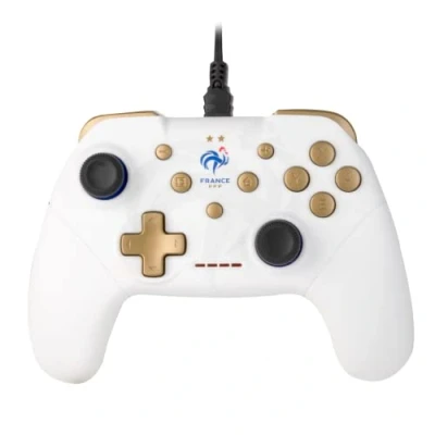 Afbeelding van Konix FFF bedrade controller voor Nintendo Switch, Switch Lite en PC Trilfunctie 3 m kabel wit