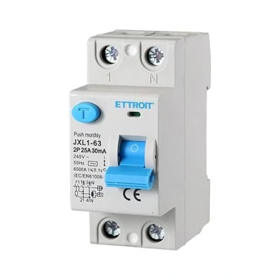 Afbeelding van Puur differentiaalschakelaar, 2P 2 polig 30mA 220V, differentiële redding, neemt DIN modules in beslag (2P 25A)