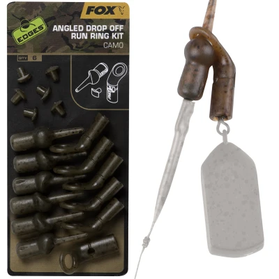 Afbeelding van Fox Edges Camo Angled Drop off Run Rig kit 6 stuks Karper onderlijnmateriaal