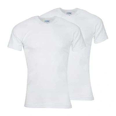 Image de ATHENA Lot de 2 Tee Shirt Homme col V Eco Pack, Blanc, 3XL