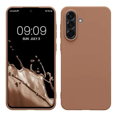 Afbeelding van kwmobile telefoonhoesje geschikt voor Samsung Galaxy A56 5G Hoesje smartphone Back cover in cappuccino