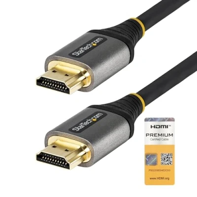 Afbeelding van HDMI Kabel Startech HDMMV50CM 50 cm Zwart/Gris
