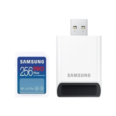 Image de Samsung PRO Plus 256 Go SDXC + Lecteur de carte