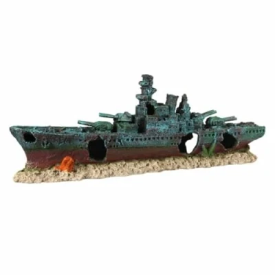 Afbeelding van Aqua Della Aquariumdecoratie Vissen Slagschip 2 47,5x9,5x17cm 1st