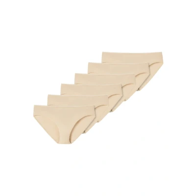 Afbeelding van Schiesser TAI SLIP 6 PACK Slip, Dames, Maat: 42, Sand