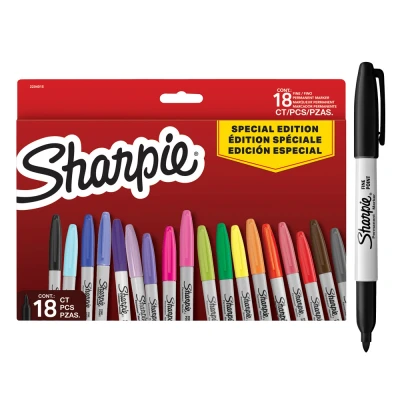 Afbeelding van Sharpie Permanent Marker Fine Special Ed. Assorted Colours 18pc