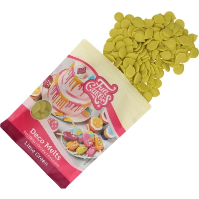Afbeelding van FunCakes Deco Melts Smeltsnoep Limoen Groen 250g