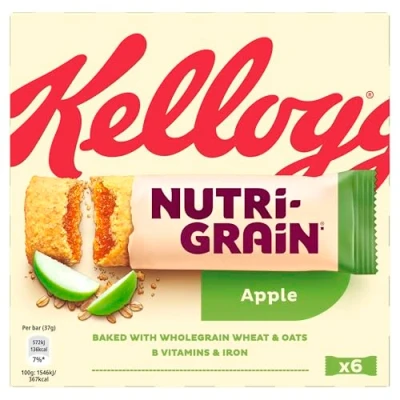 Afbeelding van Kellogg&#039;s Nutri Granen Fruit Ontbijtrepen Appel 6 x 37 g