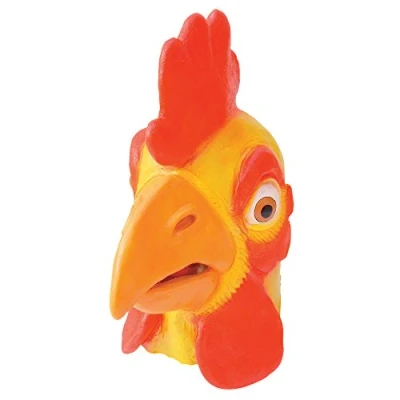 Afbeelding van Bristol Novelty BM279 kippenmasker, geel, rood, één maat