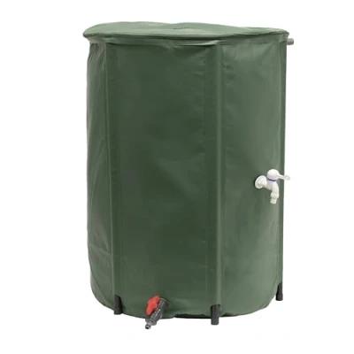 Afbeelding van EDA Flexibele en opvouwbare wateropvangbak 500 L met filter + 2 kranen Weerbestendig