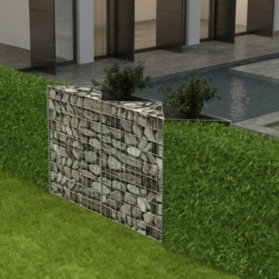Afbeelding van Gabion mand 120x30x100 cm gegalvaniseerd staal