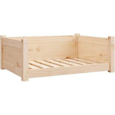 Afbeelding van vidaXL Hondenmand 75,5x55,5x28 cm massief grenenhout