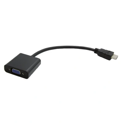 Afbeelding van Value 12.99.3114 HDMI kabel / VGA Adapterkabel A stekker, bus 15 polig 0.15 m Zwart
