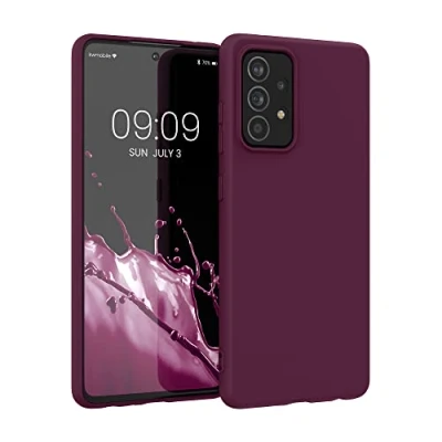 Afbeelding van kwmobile telefoonhoesje geschikt voor Samsung Galaxy A52 / 5G A52s Hoesje smartphone Back cover in bordeaux violet