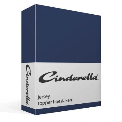 Afbeelding van Cinderella Topper Hoeslaken Tot 15 cm matrashoogte Jersey 160x200 cm/210 Blauw