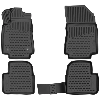 Afbeelding van WALSER XTR 75249 Vloermatset Rubber voor en achter zwart Op maat gemaakt
