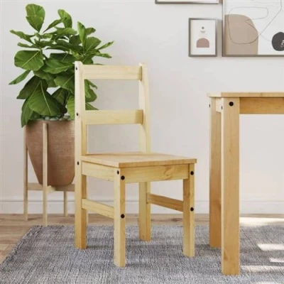 Image de vidaXL Chaises à manger lot de 2 Panama 40x46x90 cm bois massif pin4005729