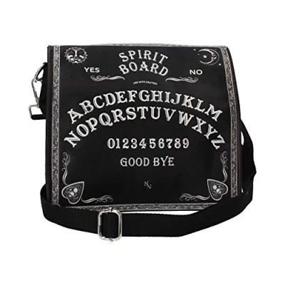 Afbeelding van Nemesis Now Spirit Board Embossed Shoulder Tablet Bag Black 25cm
