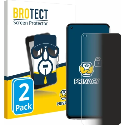 Afbeelding van BROTECT privacy screenprotector voor realme GT Master Edition Folie Beschermfolie Blauwlichtfilter (2 Stuks)