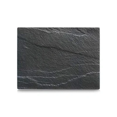 Afbeelding van Zeller Glazen Snijplank Leisteen Antraciet 40x30 cm