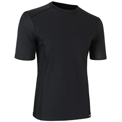 Afbeelding van GripGrab WindBreaking Thermal Korte Mouw Fiets Ondershirt Windafwijzend Lente Herfst Thermoshirt Zwart Heren Maat S