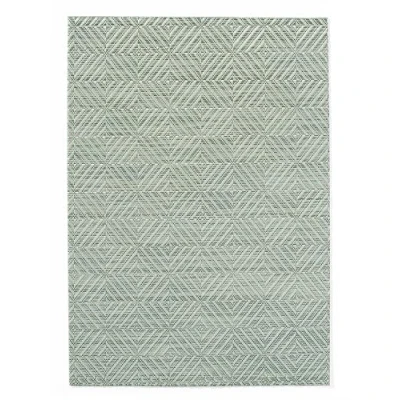 Afbeelding van Hendi Set van 6 placemats geometrisch patroon antislip groen 450x300mm