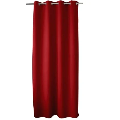 Image de ED ENJOY Home Rideau Occultant avec 8 Oeillets Polyester Rouge 140x240 cm