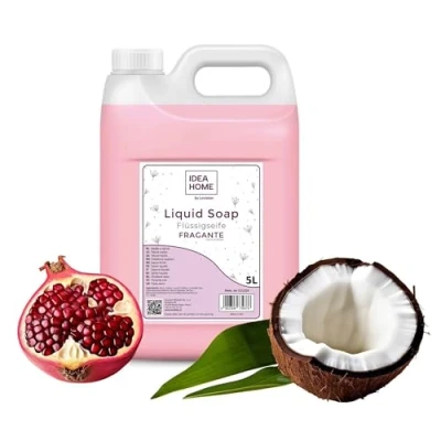Image de IDEA HOME FRAGANTE Savon liquide pour les mains 5 l Bidon de tous types peau moussant bien litres crème Grenade au lait coco