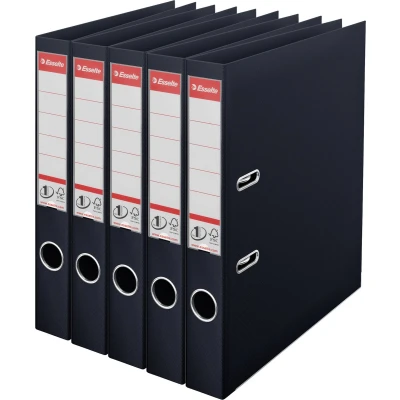 Afbeelding van Ordner Esselte Vivida No.1 multipack 50mm A4 5 stuks zwart