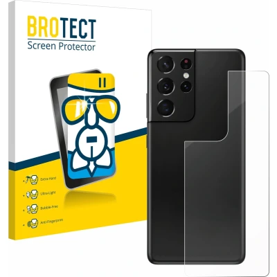 Afbeelding van BROTECT Screenprotector voor Samsung Galaxy S21 Ultra 5G (Achterkant) Folie Beschermfolie Beschermglas transparant