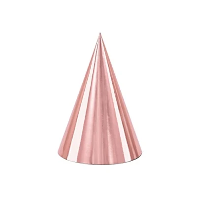Afbeelding van Partydeco Hoedjes Rose Gold (6 stuks)
