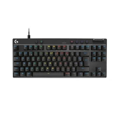 Afbeelding van Logitech G PRO X TKL RAPID, bekabeld gaming toetsenbord zonder numeriek toetsenblok met magnetische analoge toetsen, snelle activeringsmodus, instelbare bediening en aanpasbare RGB zwart