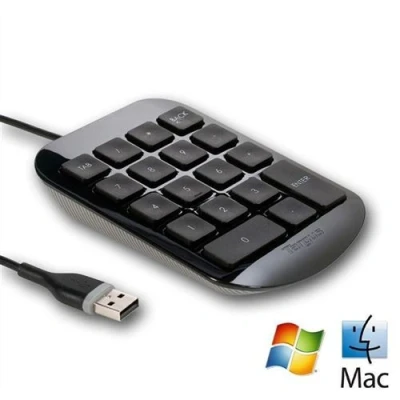 Afbeelding van Numeriek toetsenbord Targus 4334367 Zwart Zwart/Gris (1)