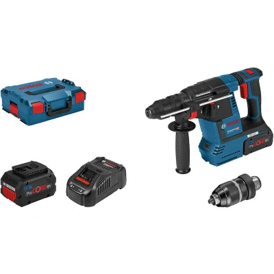 Afbeelding van Bosch Professional GBH 18V 26 F SDS Plus Accu boorhamer 18 V 5.5 Ah Li ion Incl. 2 accus, lader, koffer, accessoires