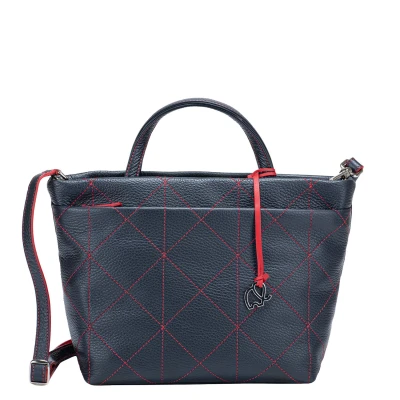 Afbeelding van Mywalit Pienza Grab Handle Shoulder Bag blue Damestas