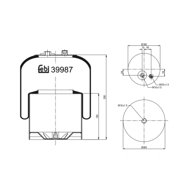 Afbeelding van Febi Bilstein Veerbalg 39987