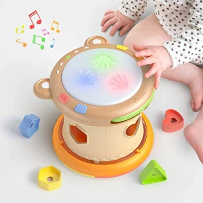 Afbeelding van Baby Muzikaal Speelgoed, Muzikale Drum Interactief Speelgoed Cadeau, Elektronische Spellen voor Kinderen, Muziek Ontwaken Sensorisch Educatief Instrument