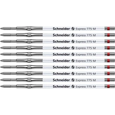 Afbeelding van balpenvulling Schneider Express 775 M rood doos met 10 stuks