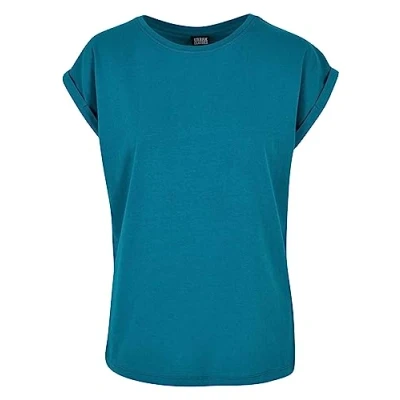 Image de Urban Classics Ladies Stretch Jersey Cropped Tee Femmes T shirt Vert Basics Casual Wear, Streetwear, d&#039;eau, XS