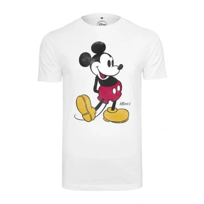 Afbeelding van Mister Tee Mickey Mouse Tshirt print, Heren, Maat: XXL, White