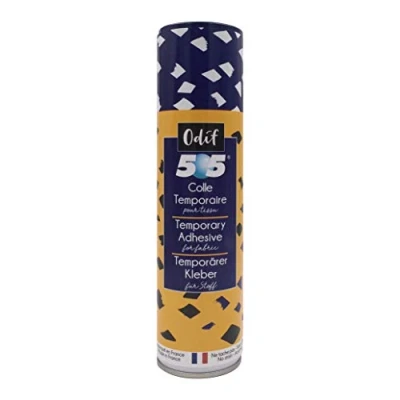 Afbeelding van Odif Tijdelijke lijm voor stof 505 in spray ideaal patchwork, borduren en naaien zuurvrij, Öko Tex gecertificeerd gemaakt Frankrijk, van 250 ml