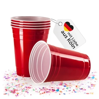 Afbeelding van Vivaloo 50 stuks Red Cups Party 473 ML Beer Pong Drankspel